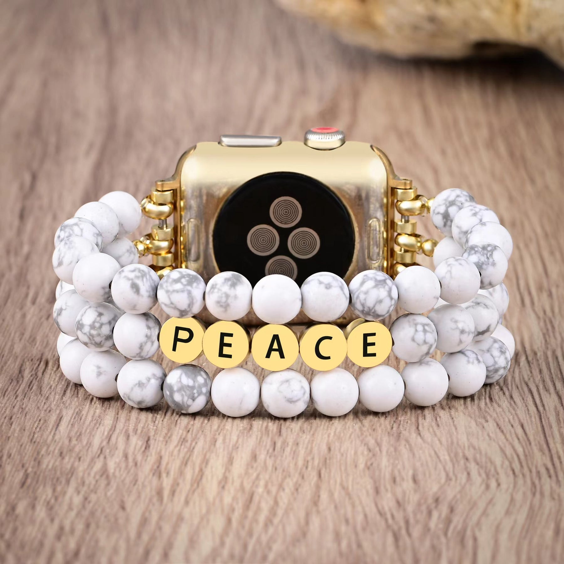 Howlite Peace Inspiration Apple Watch Strap