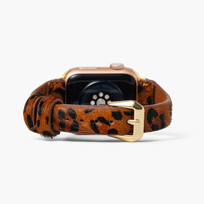 Panthera Brown Leather Apple Watch Strap