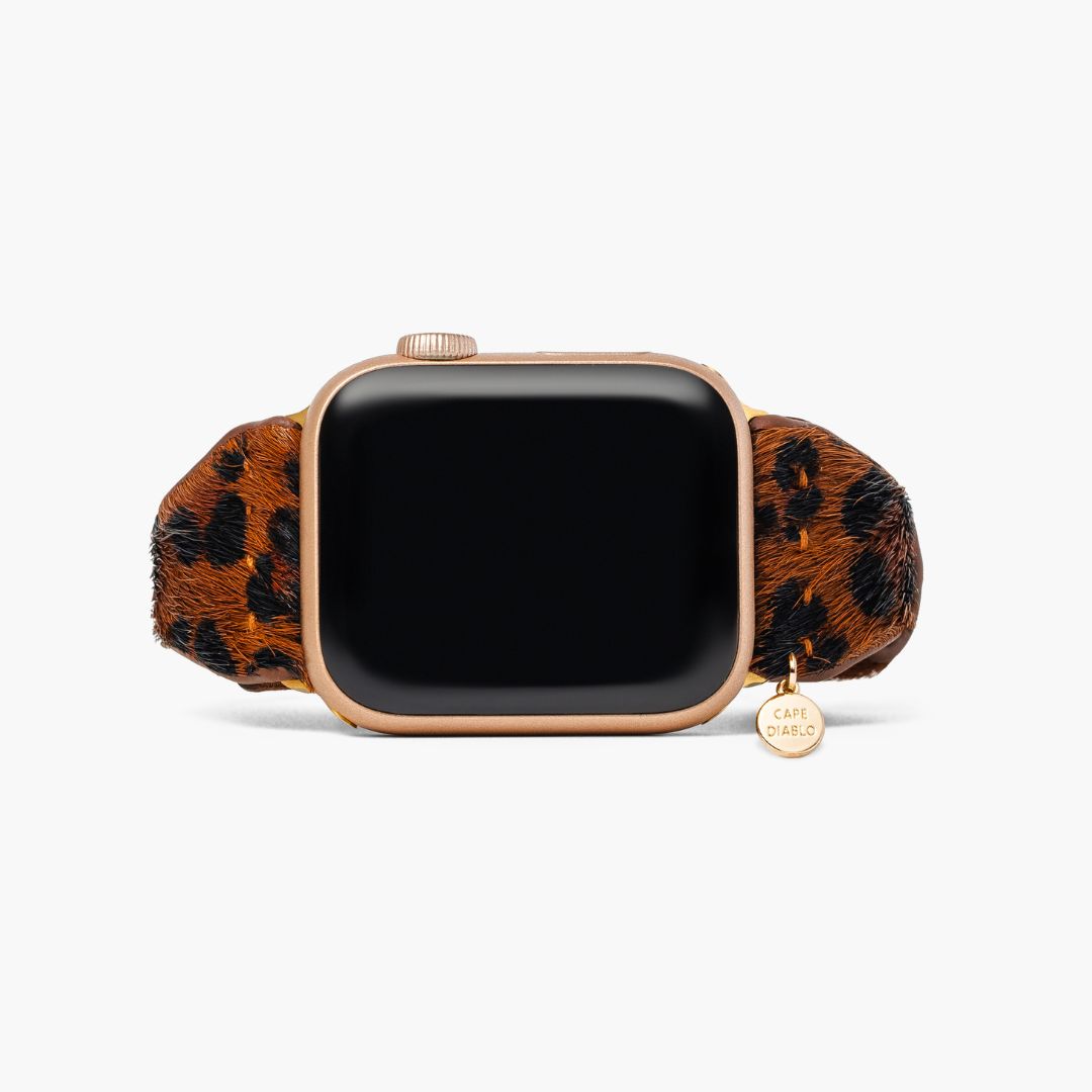 Panthera Braunes Lederarmband für Apple Watch