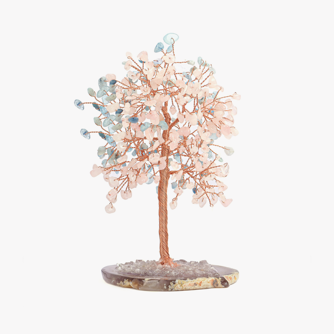 Rosy Aquamarine Tree of Life
