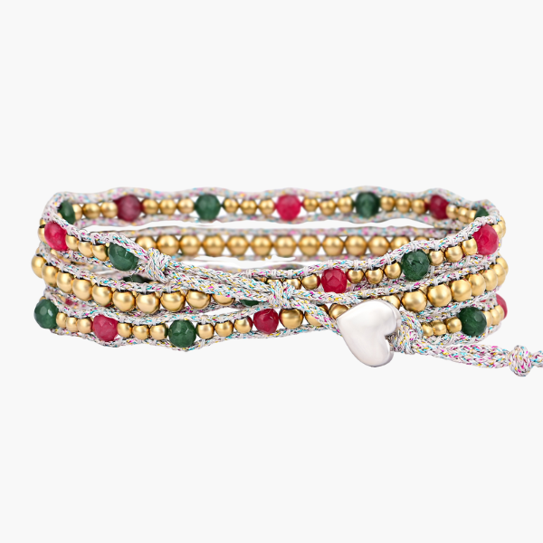 Joyful Christmas Radiance Wrap Bracelet