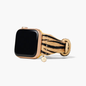 Correa elegante para Apple Watch de cuero a rayas