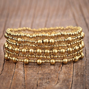 Conjunto de pulseras Golden Demure