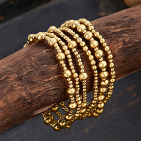 Conjunto de pulseras Golden Demure