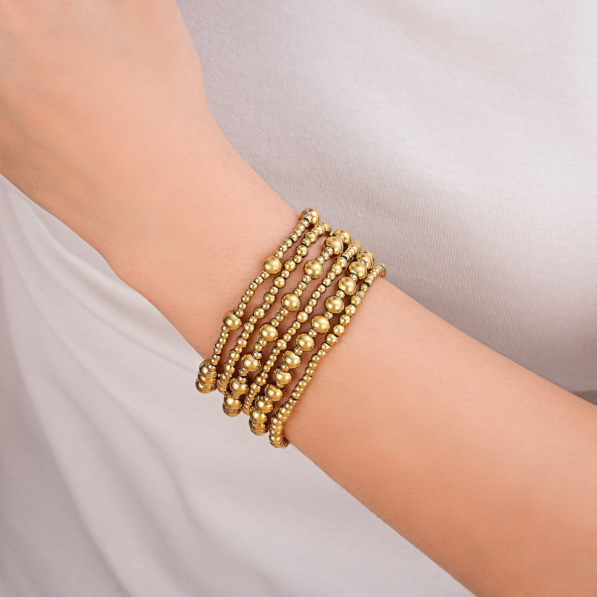 Conjunto de pulseras Golden Demure