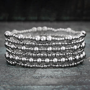 Conjunto de pulseras Demure de platino