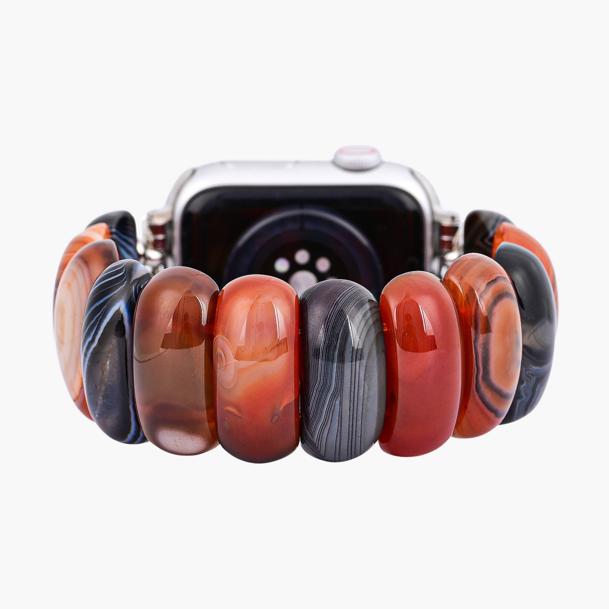 Bohemian Onyx Elegance Stretch Apple Watch Strap