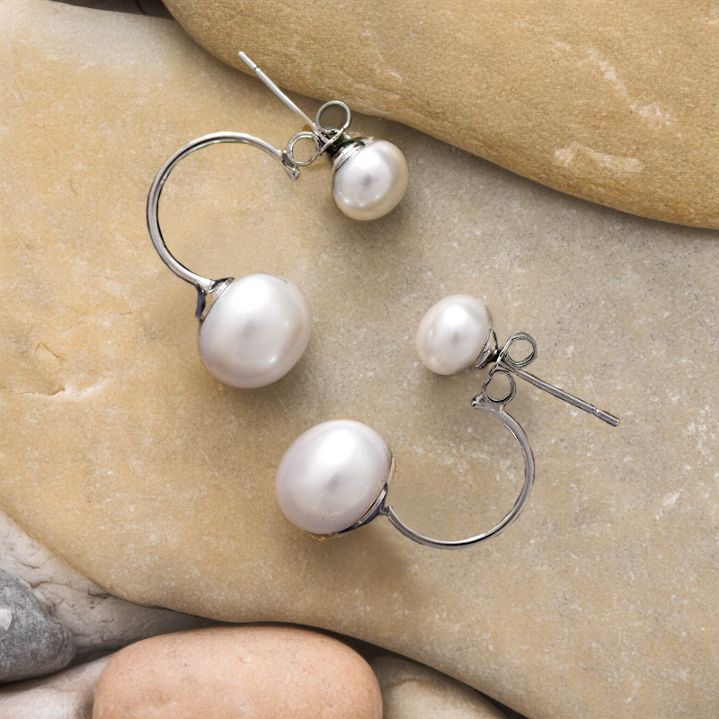Luminous Moonlight Pearl Earrings