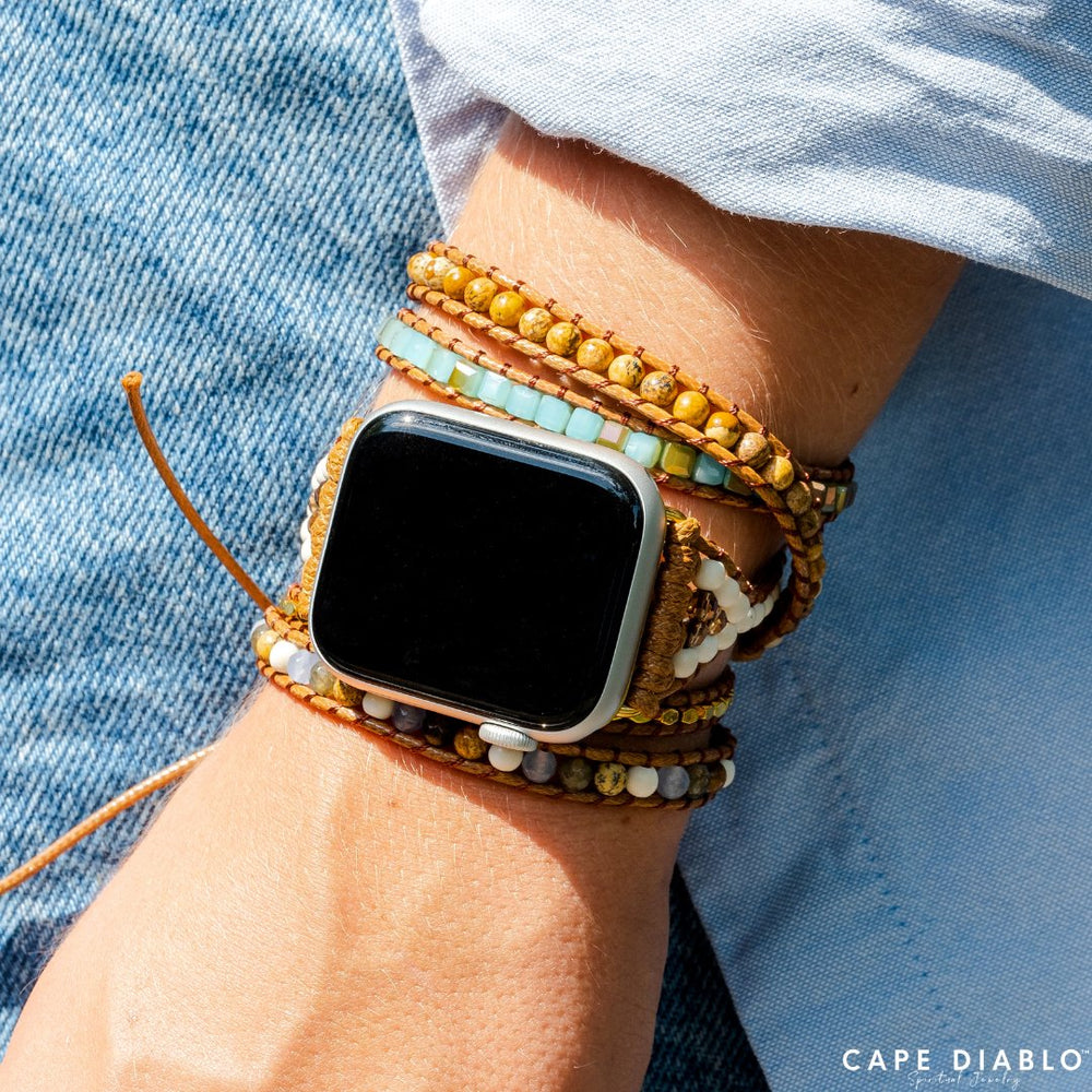 Blue Earth Jasper Apple Watch Strap