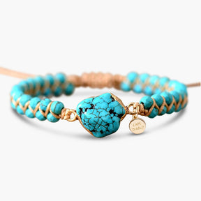 Ethnic Turquoise Charm Bracelet - Cape Diablo