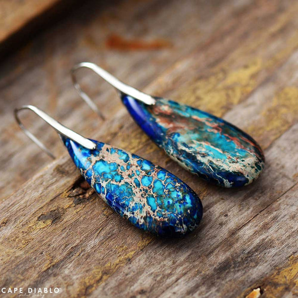 Intense Ocean Energy Earrings